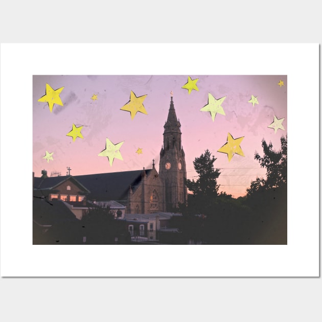 A Steeple Under Stars Wall Art by ZBoy